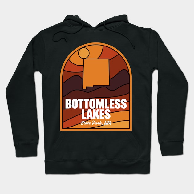 Bottomless Lakes State Park New Mexico Hoodie by HalpinDesign